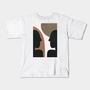 Abstract Scandinavian Human Figure Kids T-Shirt